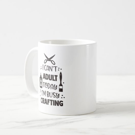 Ich kann heute nicht erwachsen werden, ich bin bes kaffeetasse (Vorderseite Links)