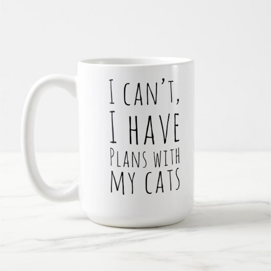 Ich kann ich Pläne mit meinen Katzen für die Katze Kaffeetasse (Links)