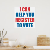 ICH KANN IHNEN BEI DER ABSTIMMUNG HELFEN. POSTER (Küche)