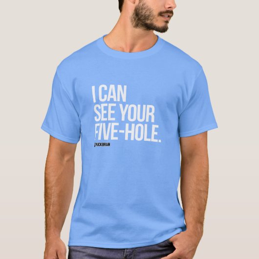 Ich kann Ihr fünf Loch 2 sehen T-Shirt (Vorderseite)