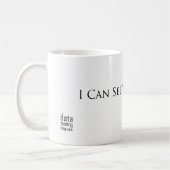 Ich kann Ihre Zukunft sehen Kaffeetasse (Links)