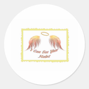 Ich kann Ihren Halo sehen! 2. Ausgaben-Sammlung Runder Aufkleber