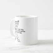 Ich kann Ihrer Uhr sagen bin Fake. Tasse (Vorderseite Links)