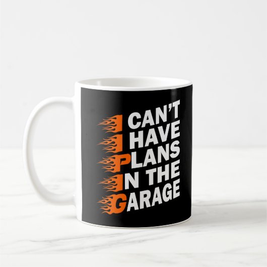 Ich kann im Garage Mechanic-Vater keine Pläne habe Kaffeetasse (Links)