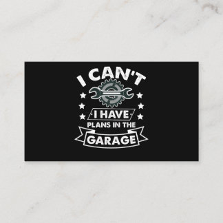 Ich kann im Garage Vater keine Pläne haben Visitenkarte
