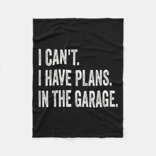 Ich kann in der Garage kein tolles Auto haben Fleecedecke