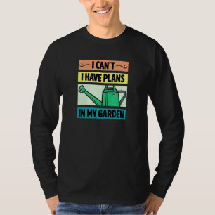 Ich kann in meinem Garten Retro keine Vintagen Plä T-Shirt