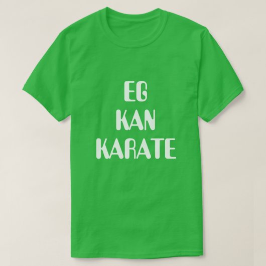Ich kann in norwegischem Grün kardieren T-Shirt (Design vorne)