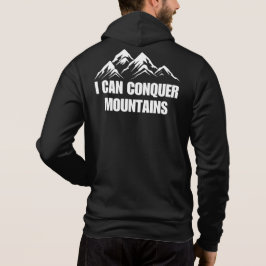 Ich kann inspirierendes Zitat erobern Hoodie