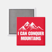Ich kann inspirierendes Zitat erobern Magnet (Vorderseite/Rückseite)