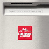 Ich kann inspirierendes Zitat erobern Magnet (In Situ (Geschirrspüler))