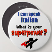 Ich kann Italiener sprechen. Was ist Ihre Button (Vorne & Hinten)