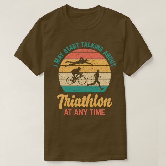 Ich kann jederzeit anfangen, über TRIATHLON zu spr T-Shirt (Design vorne)