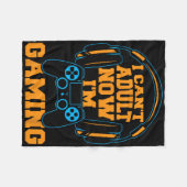 Ich kann jetzt nicht erwachsen werden, ich spiele  fleecedecke (Vorderseite (Horizontal))