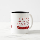 Ich kann, Kanu? (Rotes Logo) Tasse (VorderseiteRechts)