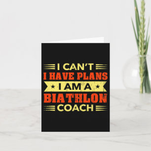 Ich kann kein Biathlon-Trainer Biathlet haben Karte