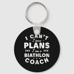 Ich kann kein Biathlon-Trainer Biathlet haben Schlüsselanhänger