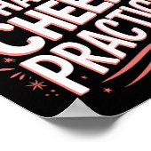 Ich kann kein Cheerleading-Training anfeuern Poster (Ecke)