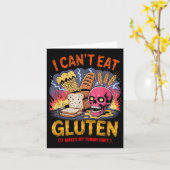 Ich kann kein Gluten essen, es macht meinen Tumor Karte (Gelbe Blume)