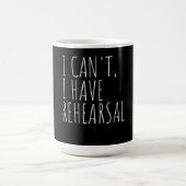 Ich kann kein Probe Acter Drama Schauspiel Kaffeetasse (Mittel)