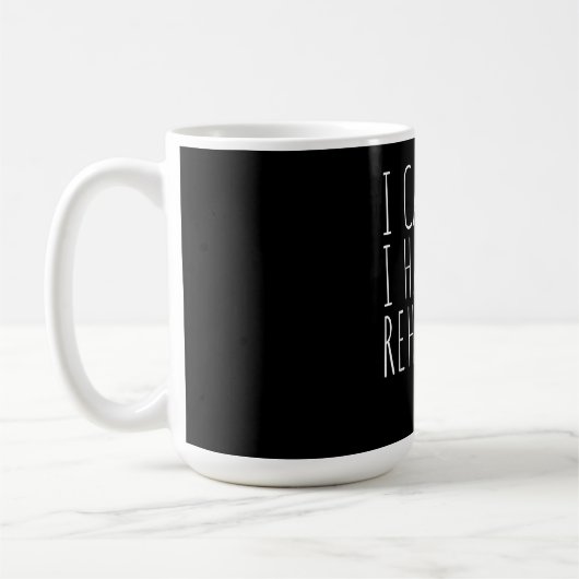 Ich kann kein Probe Acter Drama Schauspiel Kaffeetasse (Links)