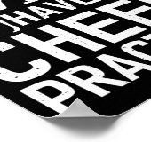 Ich kann keine Cheer-Übung haben Poster (Ecke)