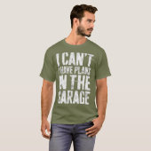 Ich kann keine Pläne im Garage Mechanic Geschenk h T-Shirt (Vorne ganz)