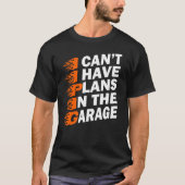 Ich kann keine Pläne in der Garage Car Lover Funny T-Shirt (Vorderseite)