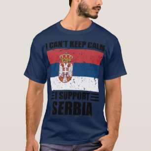 Ich kann keine Ruhe behalten haben, wenn ich Serbi T-Shirt