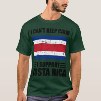 Ich kann keine Ruhe behalten ich costa rica Footba T-Shirt