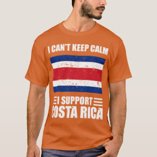 Ich kann keine Ruhe behalten ich costa rica Footba T-Shirt