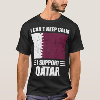 Ich kann keine Ruhe behalten, ich unterstütze qata T-Shirt