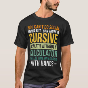 Ich kann keine sozialen Medien, aber ich kann in S T-Shirt