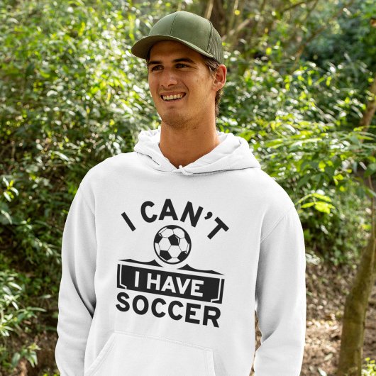 Ich kann keinen Fußball haben Hoodie