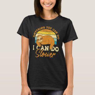 Ich kann langsamer schlucken Lover Sloth Kostüm Fu T-Shirt