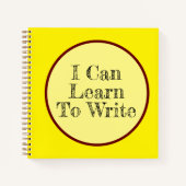 Ich kann lernen, SpiralNotebook zu schreiben Notizblock (Vorderseite)