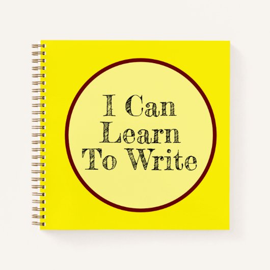 Ich kann lernen, SpiralNotebook zu schreiben Notizblock (Vorderseite)