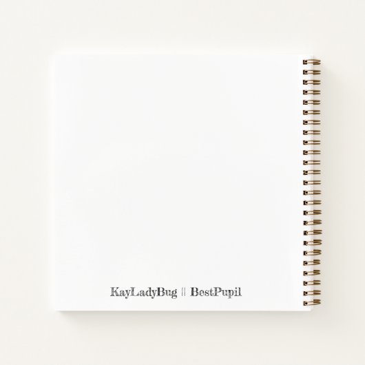 Ich kann lernen, SpiralNotebook zu schreiben Notizblock (Rückseite)