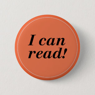 Ich kann lesen - Leser/Student/Kindergarten Button