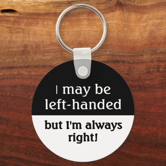 Ich kann links sein schlüsselanhänger (Rückseite)