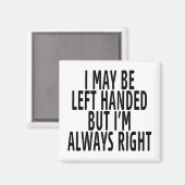 Ich kann links werden magnet (Vorderseite/Rückseite)