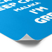 Ich kann Malaka nicht behalten ... Poster (Ecke)