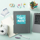 Ich kann Mathe nicht Aufkleber (iPad Hülle)