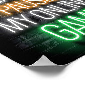 Ich kann mein Online-Spiel nicht pausieren Poster (Ecke)