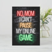 Ich kann mein Online-Spiel nicht pausieren Save The Date (Stehend Vorderseite)
