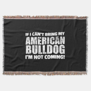 Ich kann meinen American Bulldog nicht mitbringen, Decke
