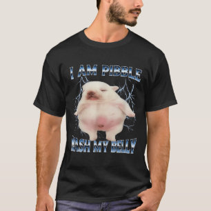 Ich kann meinen Bauch waschen Lustiger Hund reinig T-Shirt