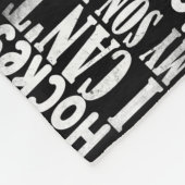 Ich kann meinen Sohn nicht mit Hockey Hockey Hocke Fleecedecke (Ecke)