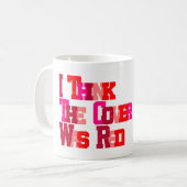 Ich kann mich nicht an den Titel erinnern, aber.. Kaffeetasse (Vorderseite Links)