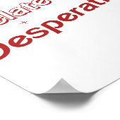 Ich kann mich nicht auf die Verzweiflung Sabrina b Poster (Ecke)